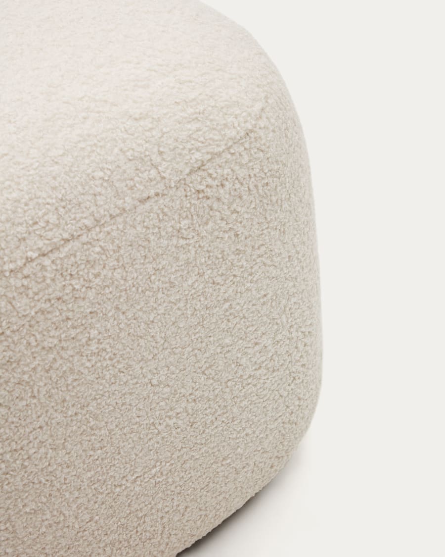 Martina ecru bouclé footrest 123 x 85 cm FSC Mix Credit