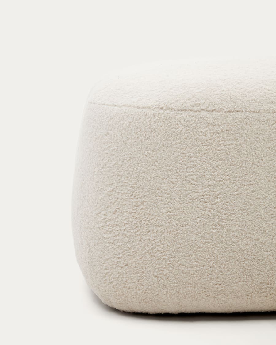 Martina ecru bouclé footrest 123 x 85 cm FSC Mix Credit