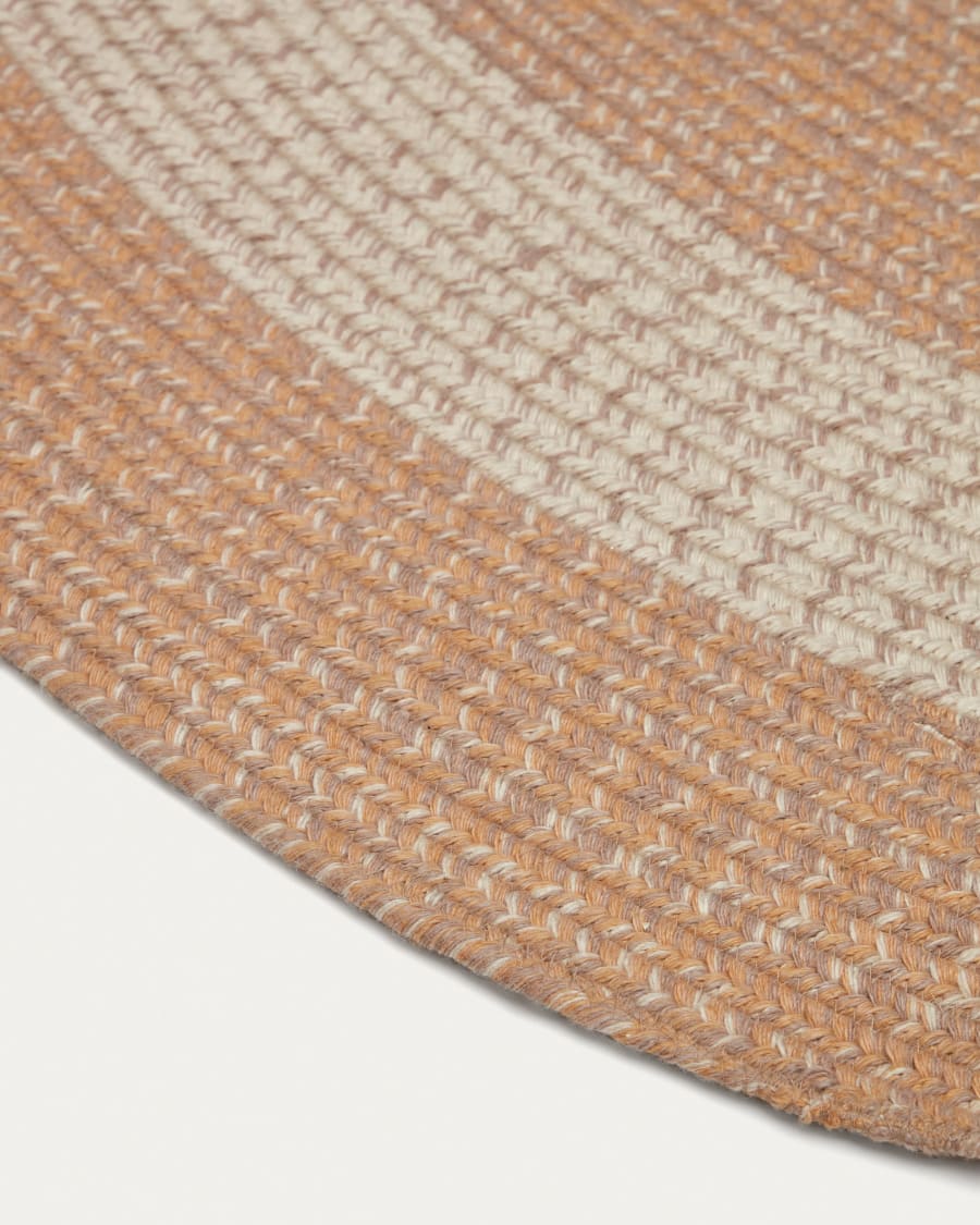 Leeith rug, 100% PET in orange, Ø 160 x 230 cm