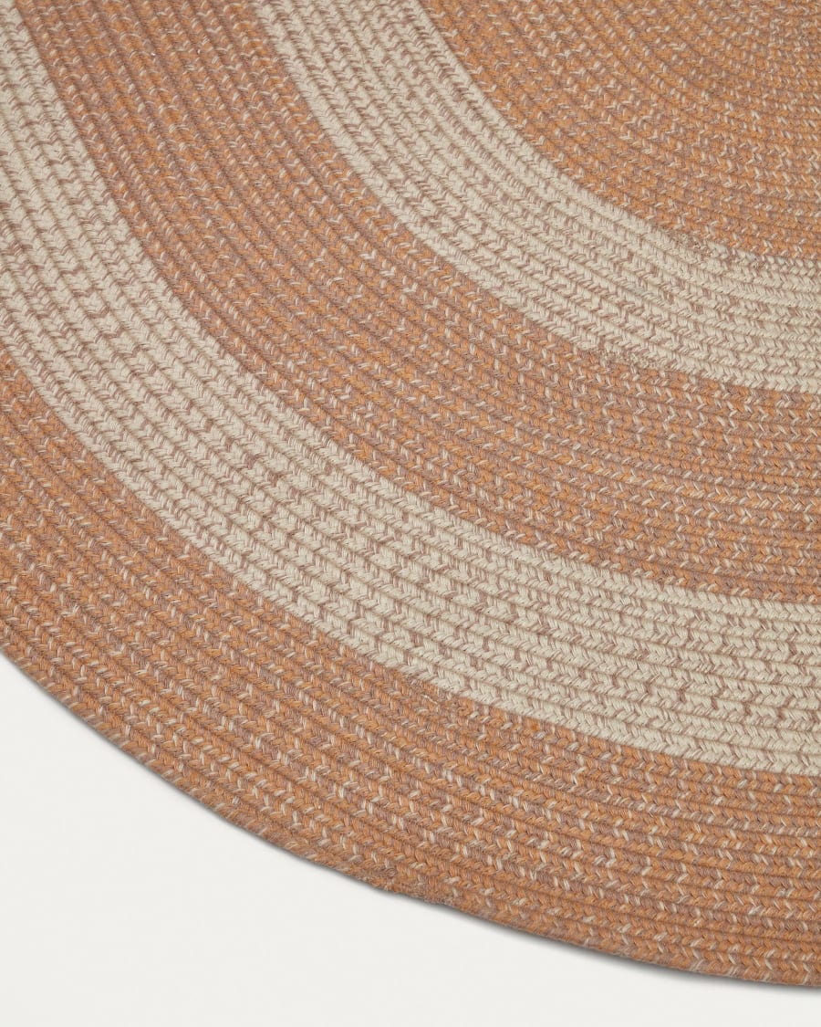 Leeith rug, 100% PET in orange, Ø 160 x 230 cm