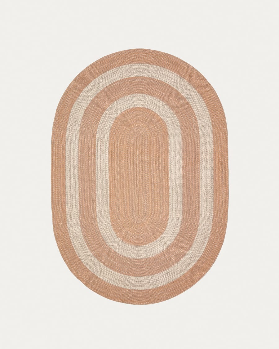 Leeith rug, 100% PET in orange, Ø 160 x 230 cm