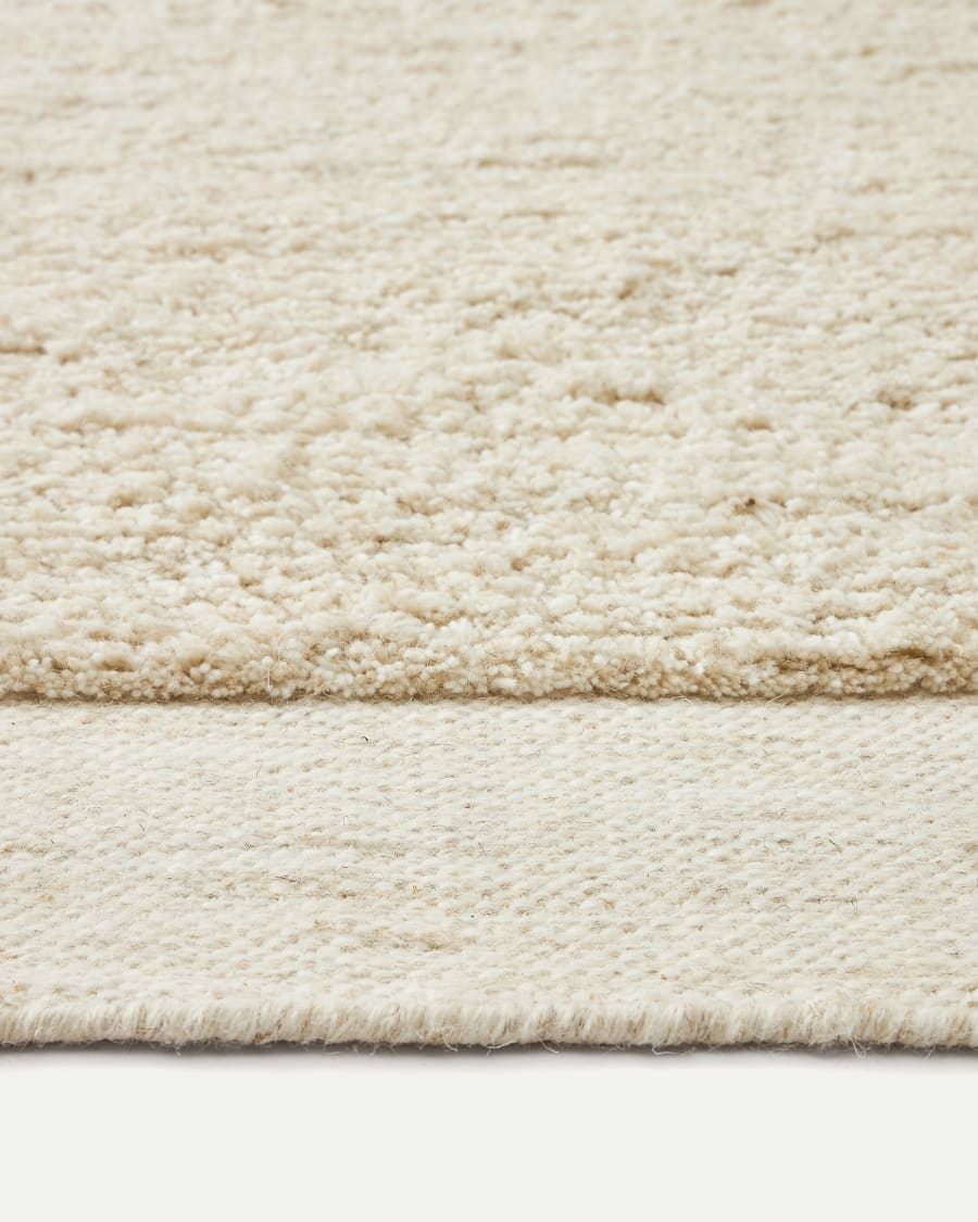 Marely white wool rug 200 x 300 cm