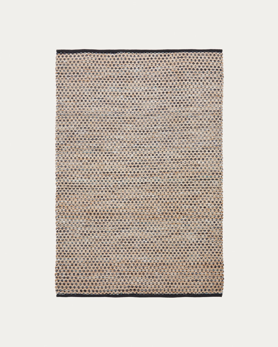 Larena multi-coloured wool and jute mix rug 160 x 230 cm