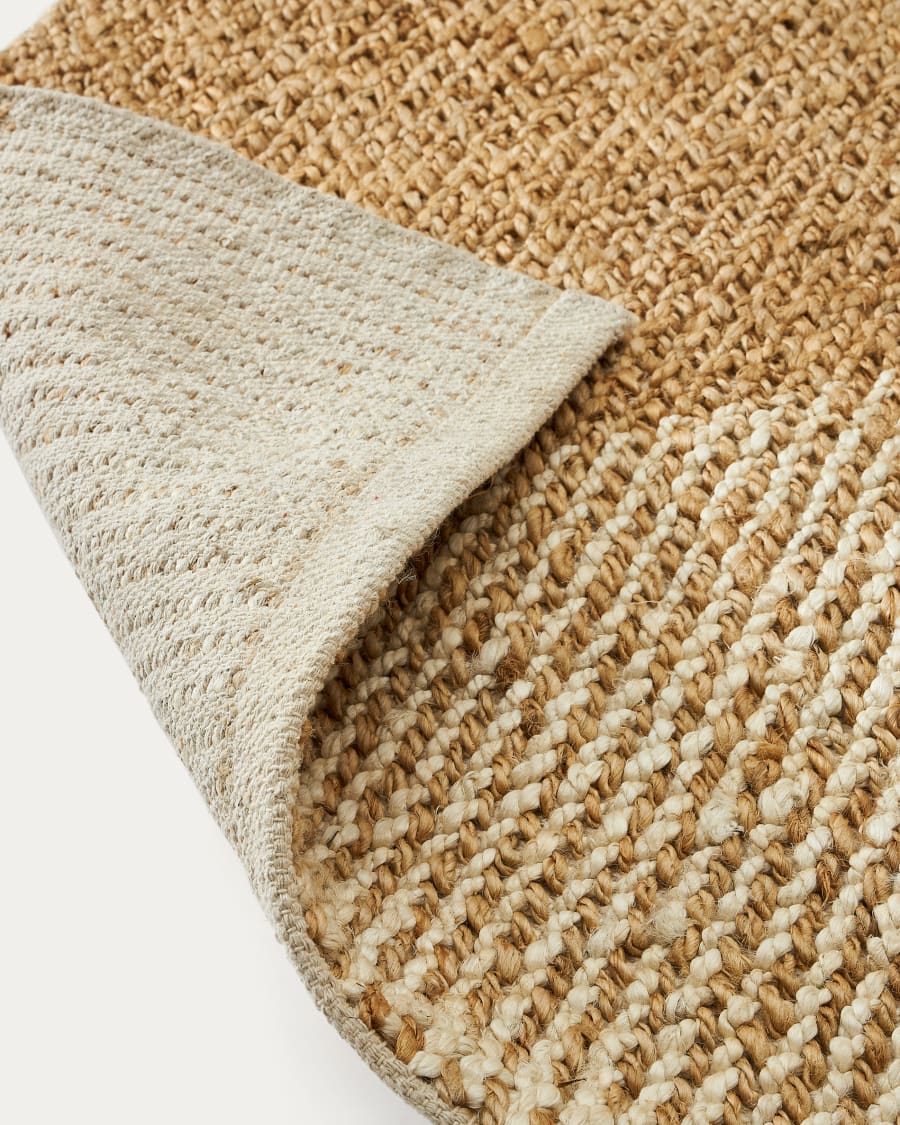 Maelan jute & cotton check rug 160 x 230 cm | Kave Home Maelan jute & cotton check rug 160 x 230 cm | Kave Home