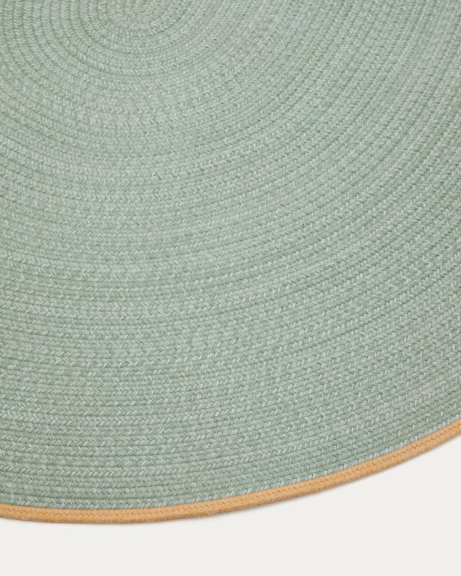 Soller green rug 100% PET Ø 160 x 230 cm