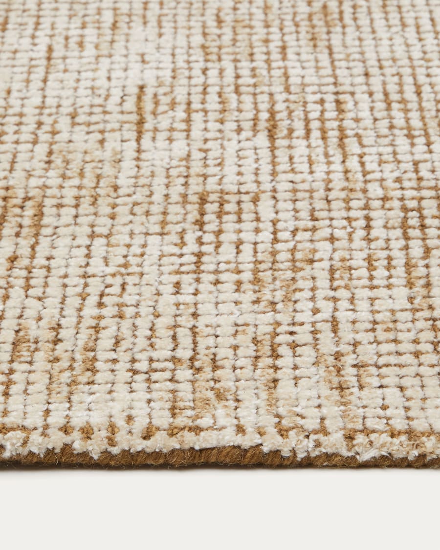 Susi viscose wool rug in green 200 x 300 cm