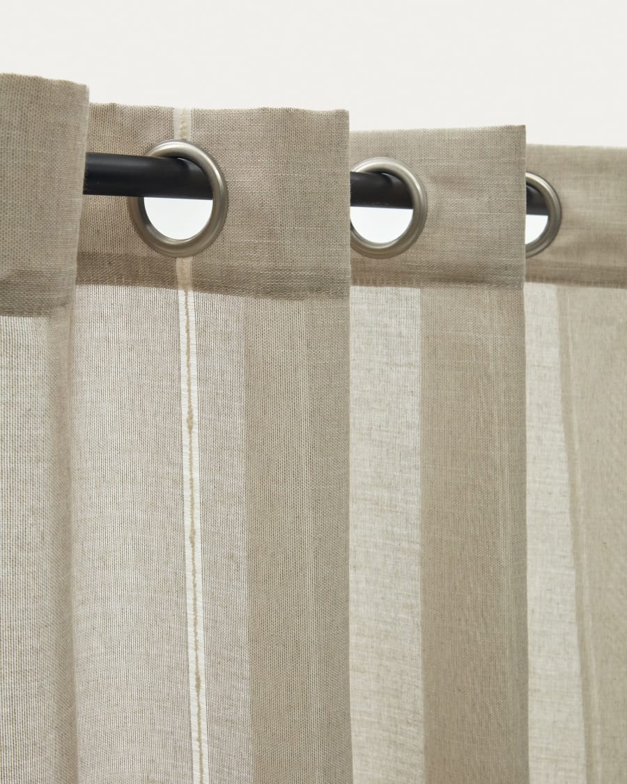 Marza curtain in beige, 140 x 260 cm