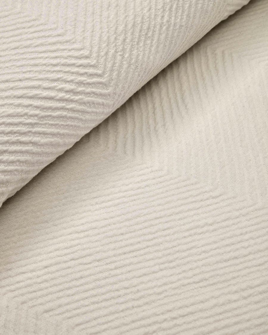 Bedar quilt in beige cotton for 180/200 cm bed