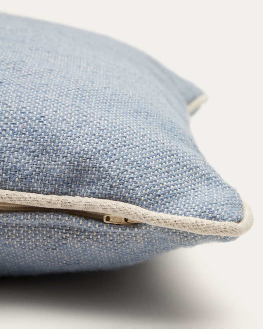 Sagulla 100% PET cushion cover in blue, 45 x 45 cm
