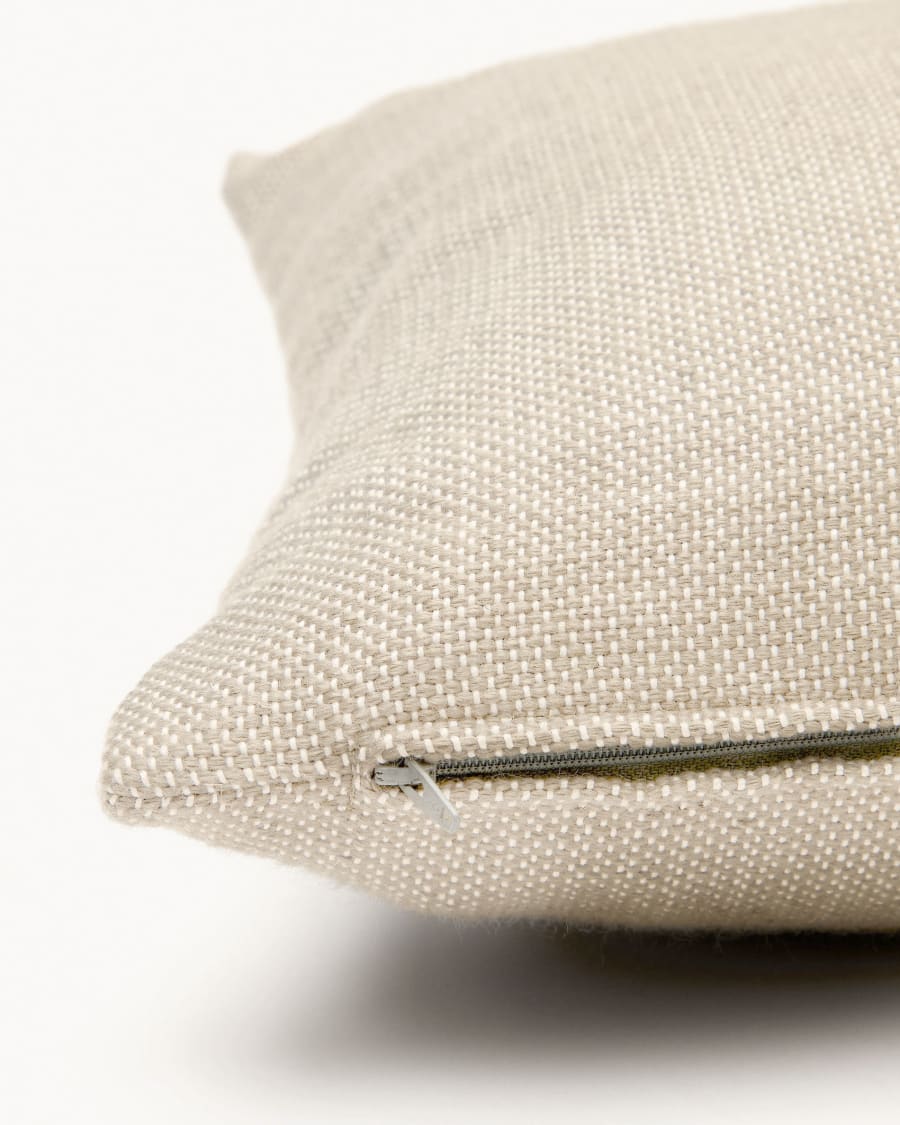 Menuda 100% PET cushion cover in beige, 60 x 60 cm