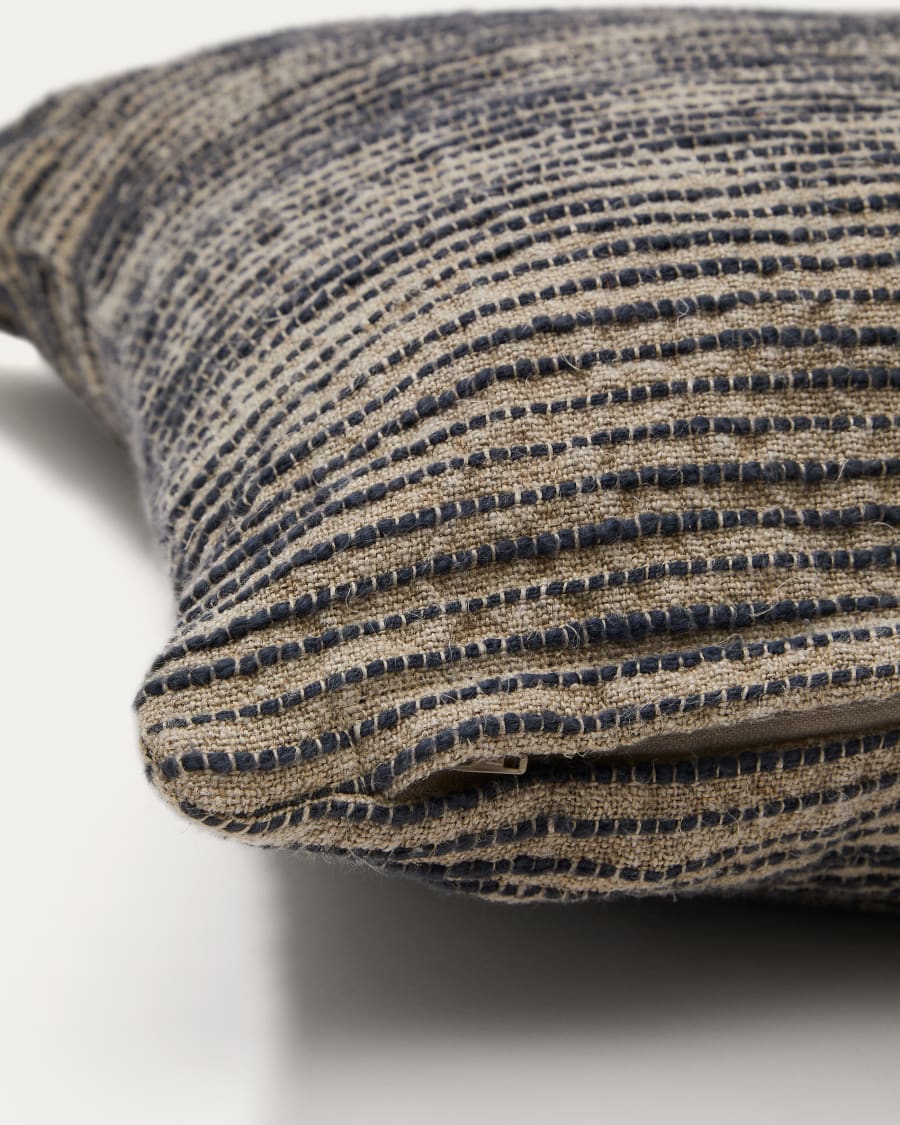 Sepina grey cotton cushion cover, 50 x 50 cm