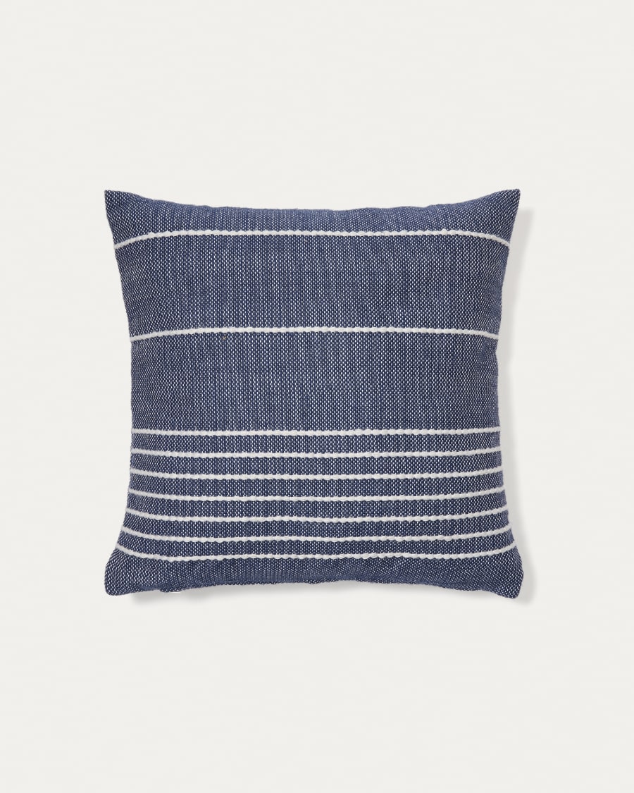 Polp blue striped cushion cover 100% PET 45 x 45 cm