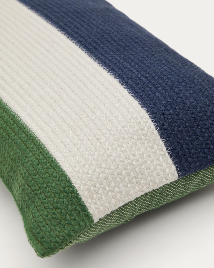 Saigua multi-coloured striped cushion cover 100% PET 30 x 50 cm