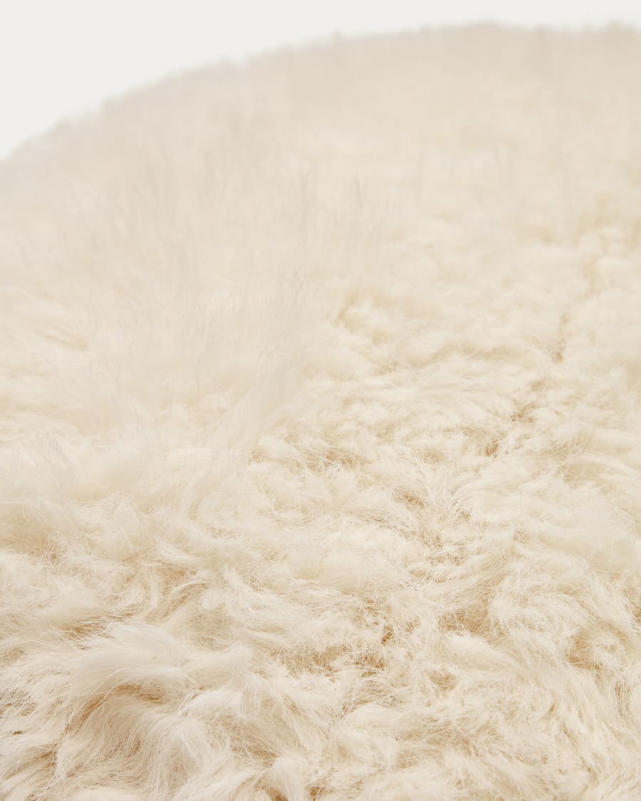 Kissenhülle Silvy in Plüsch weiss 40 x 60 cm