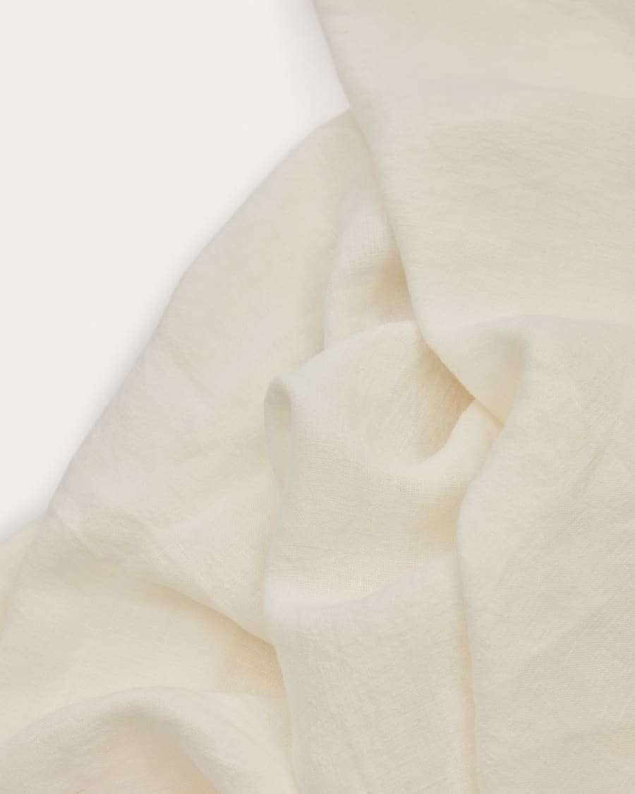 Pals 100% linen table cloth in white, 170 x 250 cm