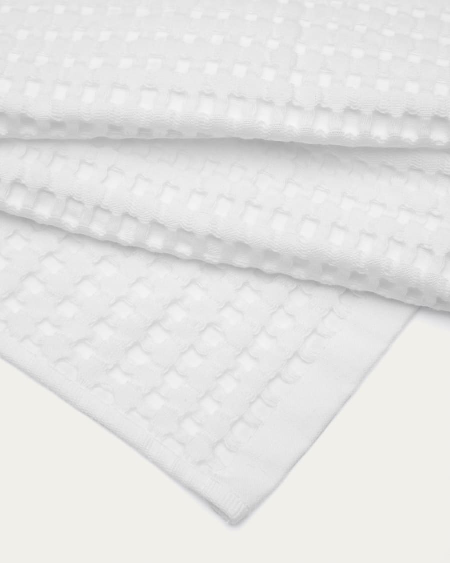 Zinnia Badetuch 100% Baumwolle weiß 70 x 140 cm