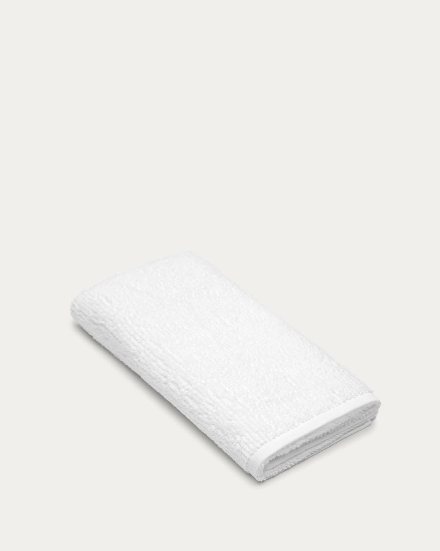 Yeni bath towel in 100% white cotton 70 x 140 cm