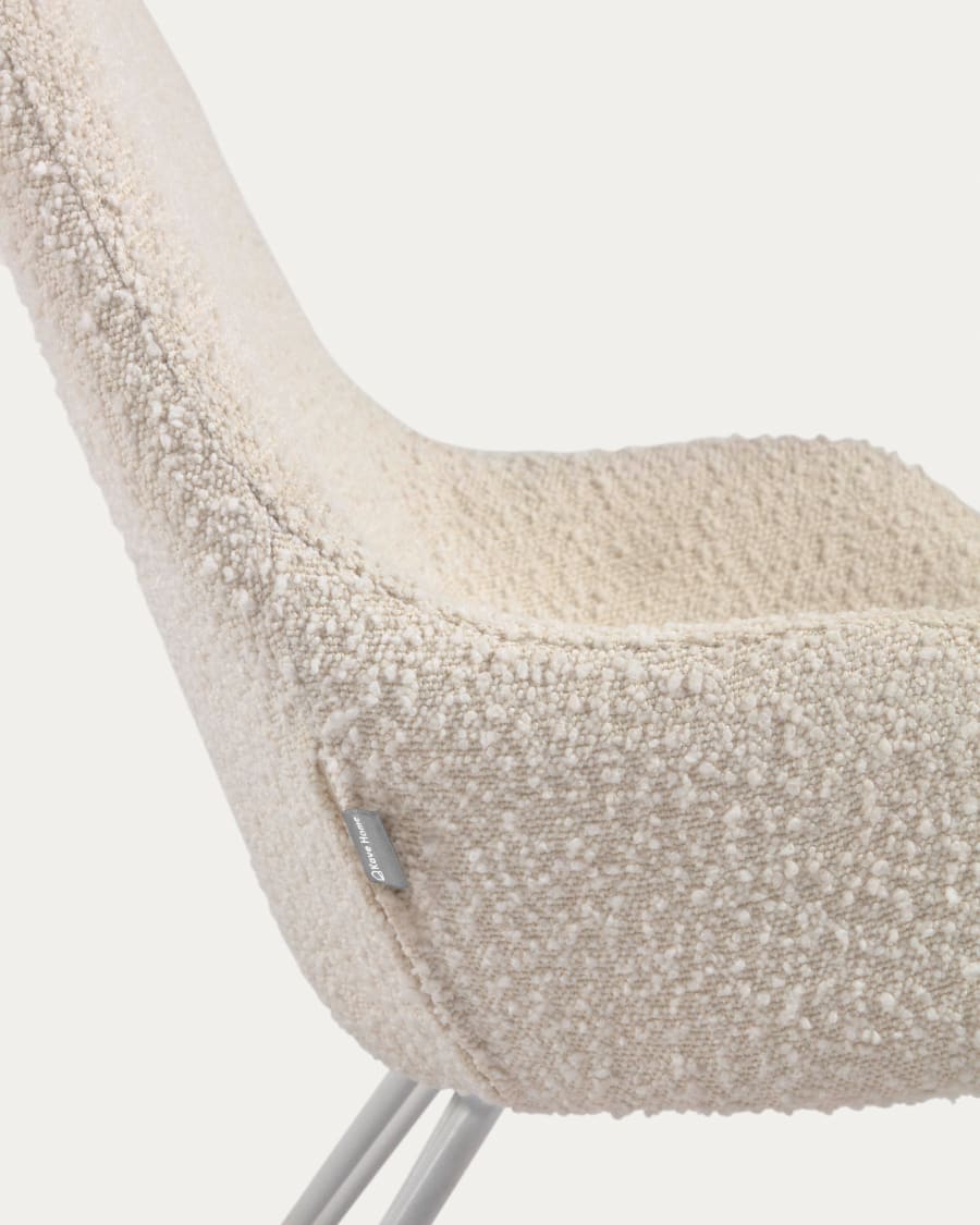 Joey children’s rocking chair in white bouclé