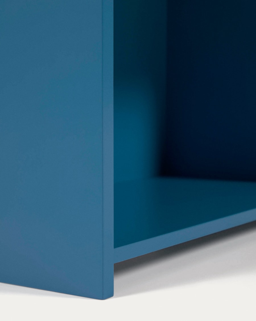 Celeste kids’ little house shelf unit in blue MDF 50 x 105 cm