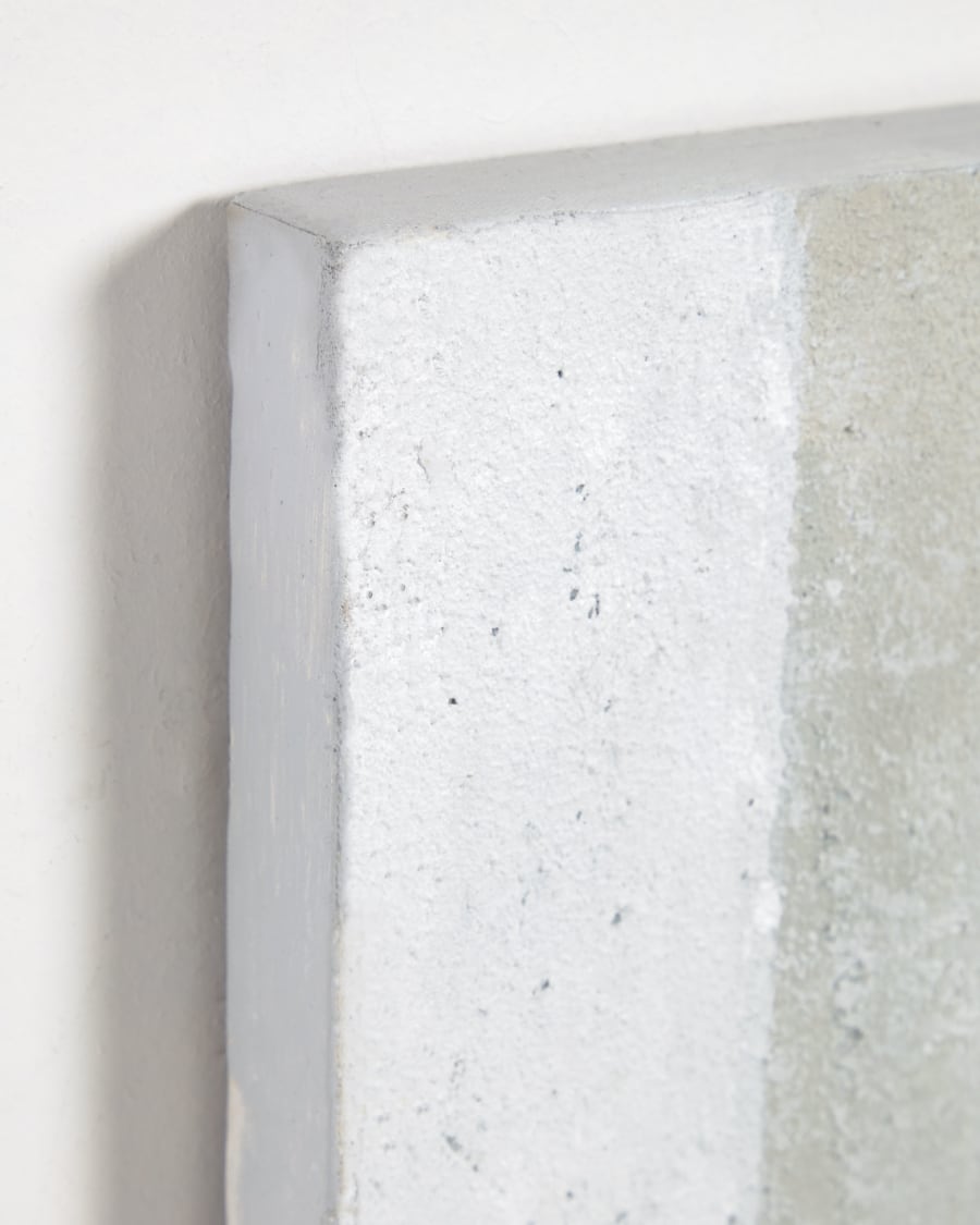 Vespera white and grey canvas 60 x 90 cm