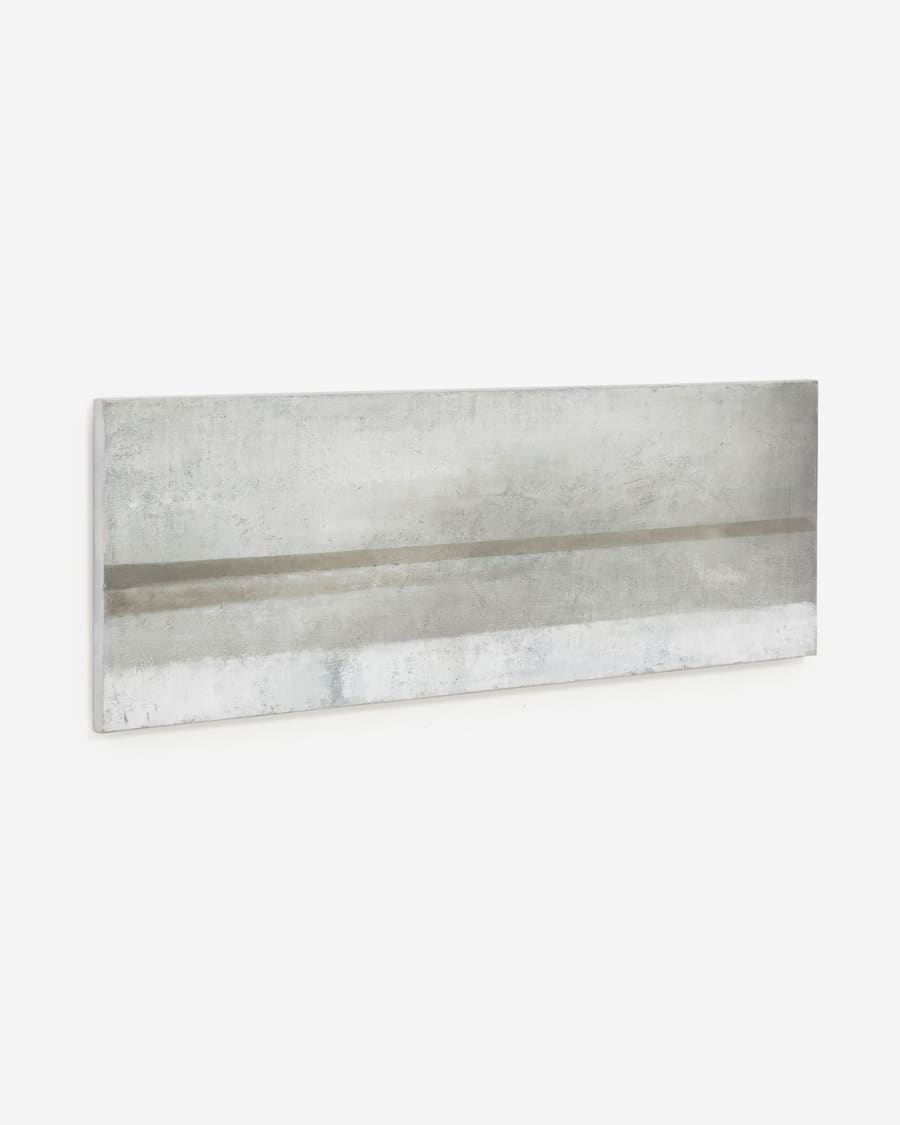 Vespera white and grey canvas 50 x 150 cm