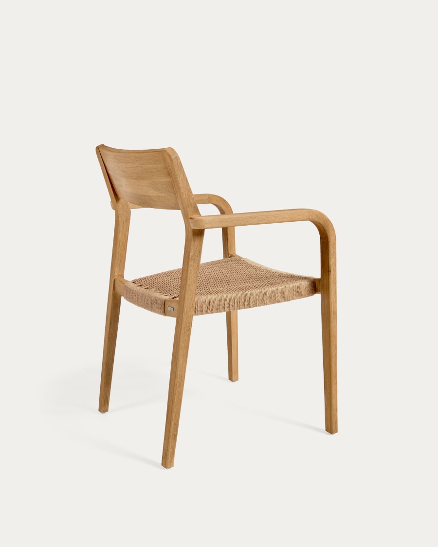 Better chair in solid acacia wood and natural paper rope