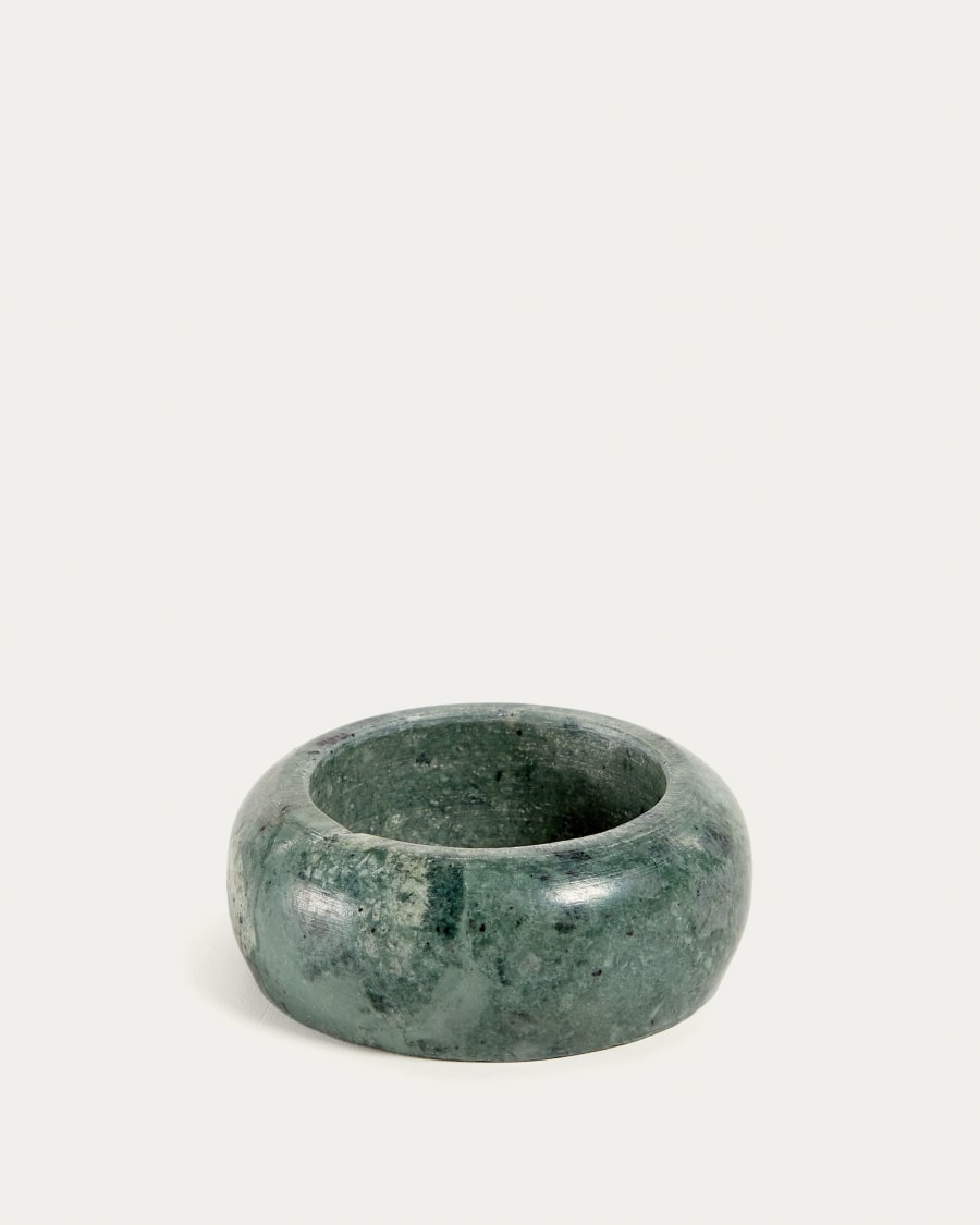 Cinderella set of 2 green marble serviette rings