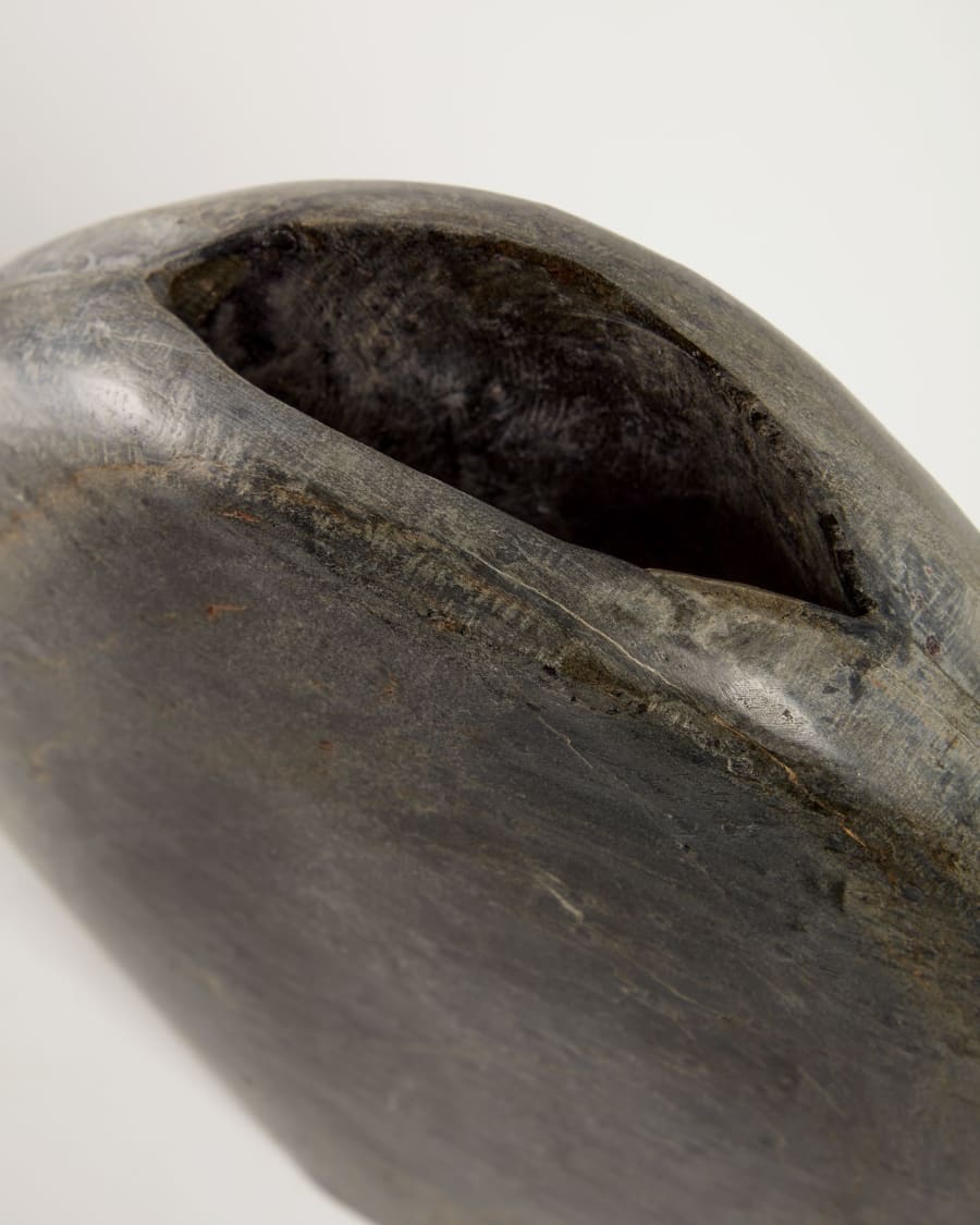 Tovah small marble vase in grey, 24 cm