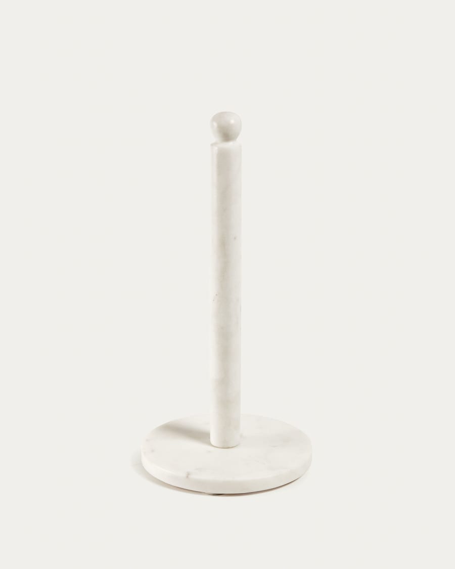 Willard kitchen paper holder in white marble