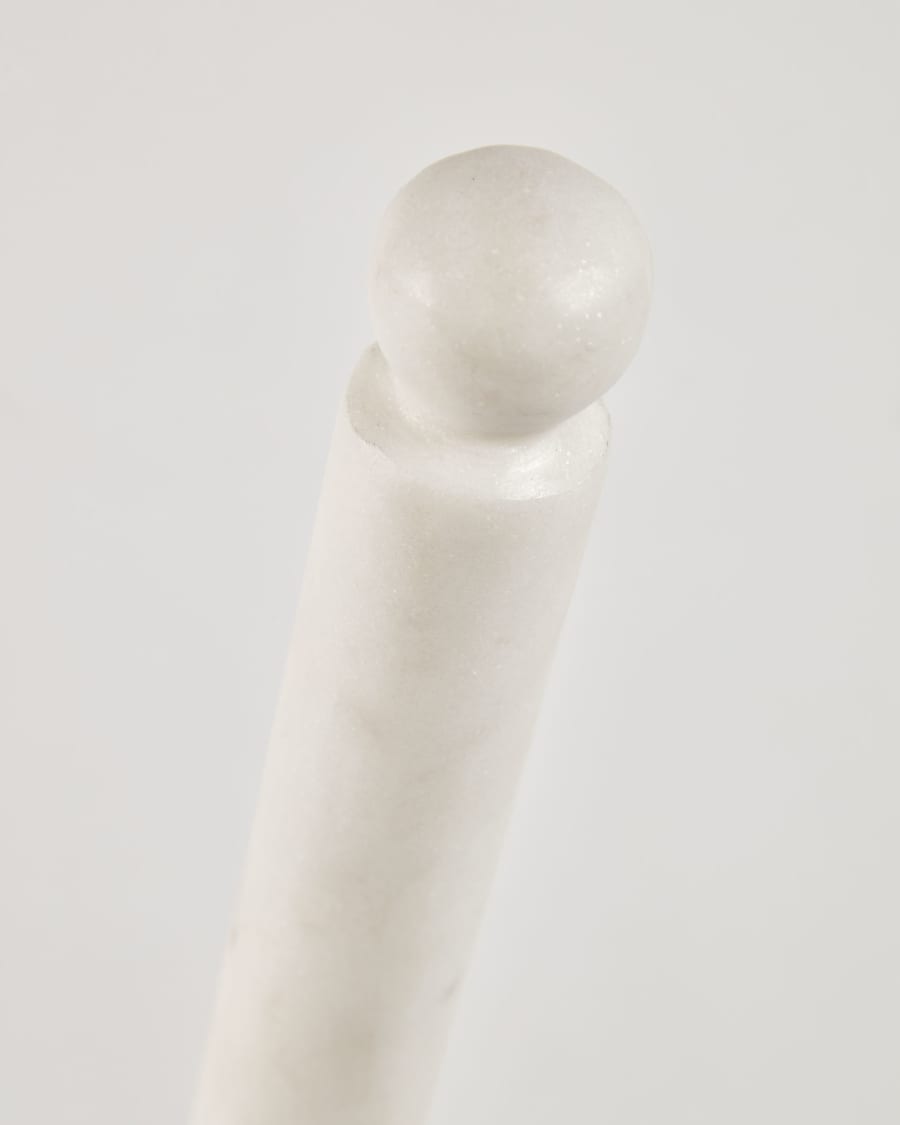 Willard kitchen paper holder in white marble