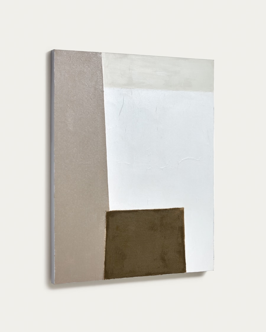 Suilen painting in brown, 80 x 100 cm