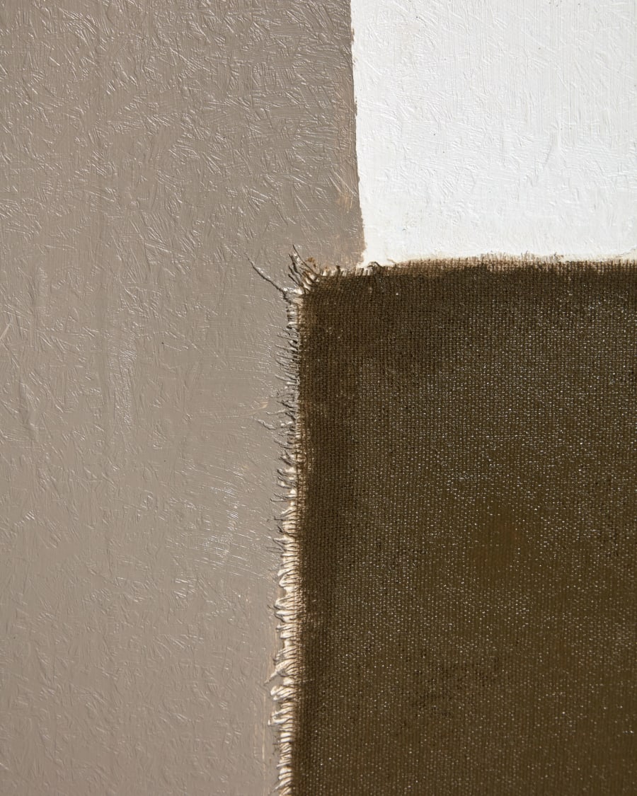 Suilen painting in brown, 80 x 100 cm