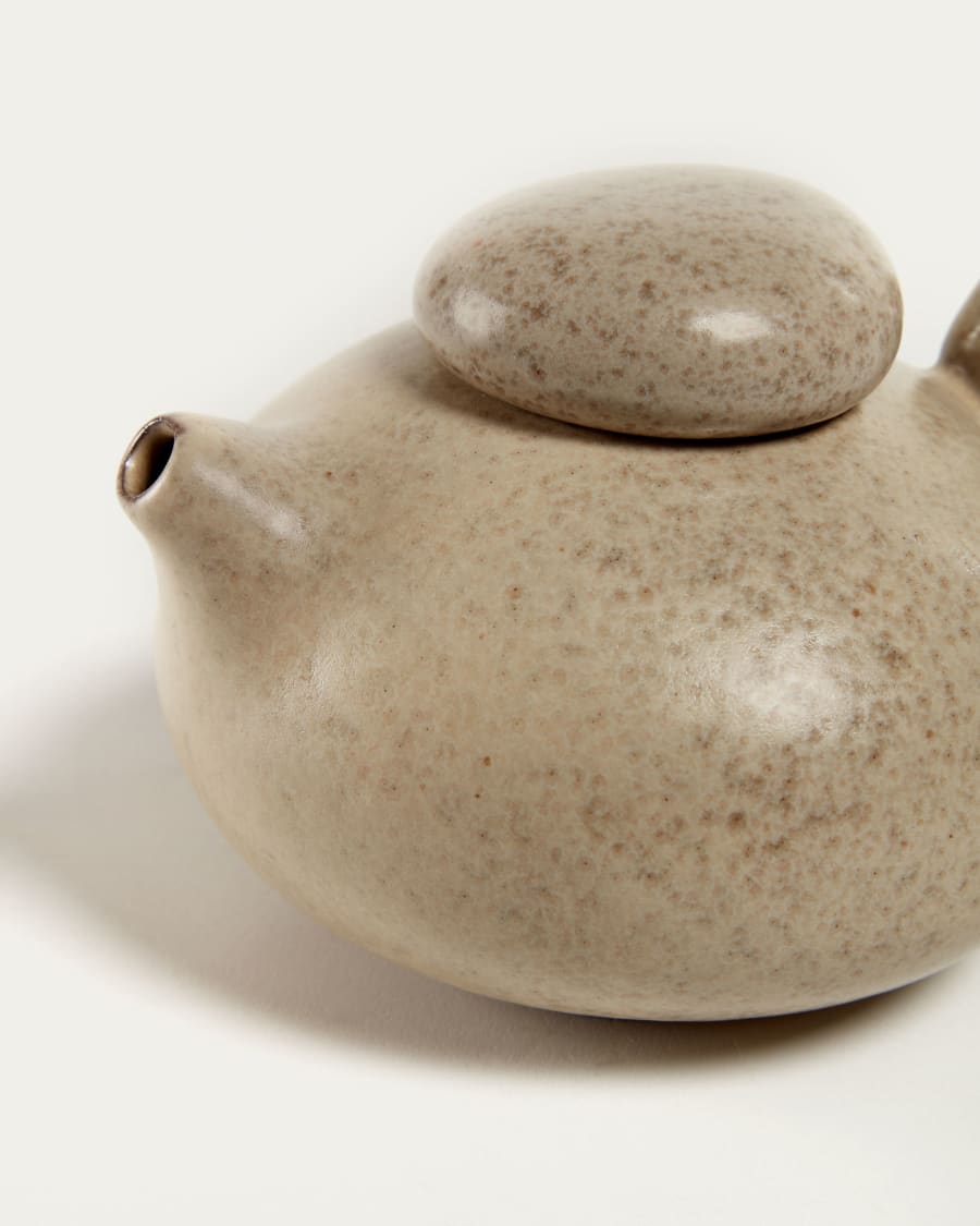 Tersilia tea set in brown ceramic