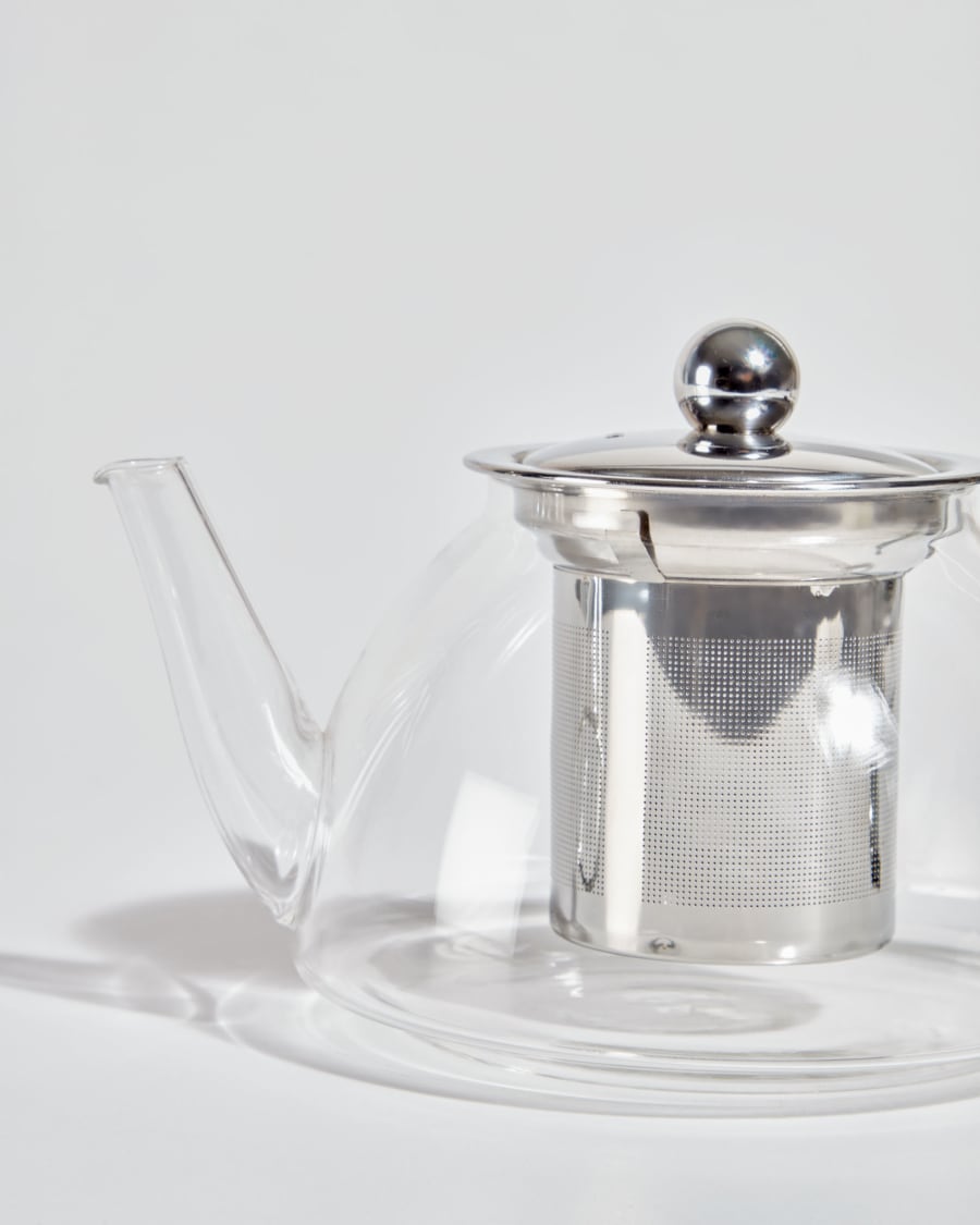 Τσαγιέρα Eulalia, διάφανο και γκρι γυαλί