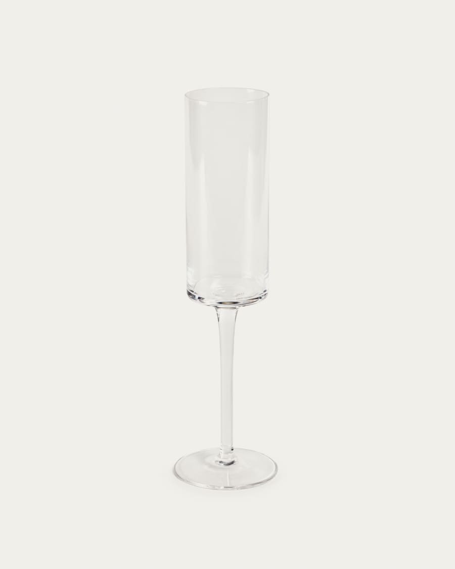 Yua cava flute made from transparent glass, 30 cl