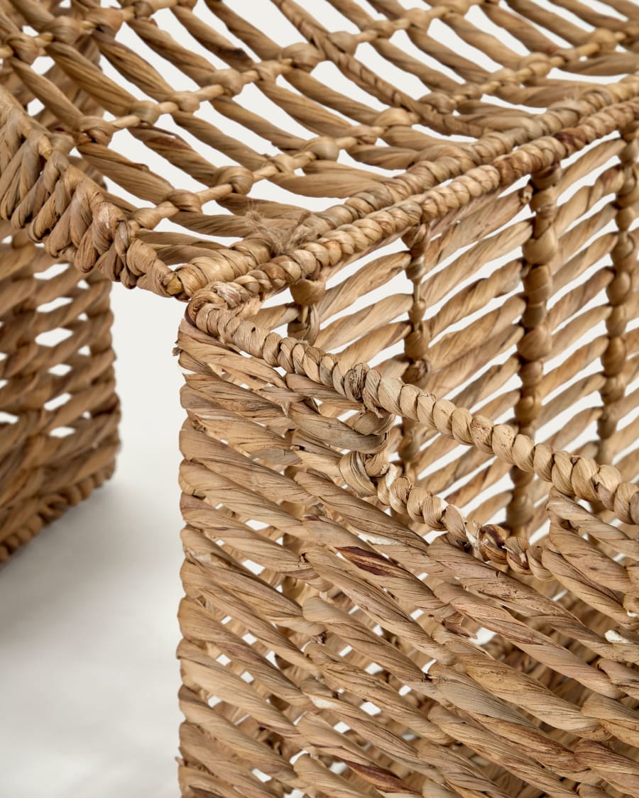 Xuliana set of 2 natural fibre trunks, with a natural finish
