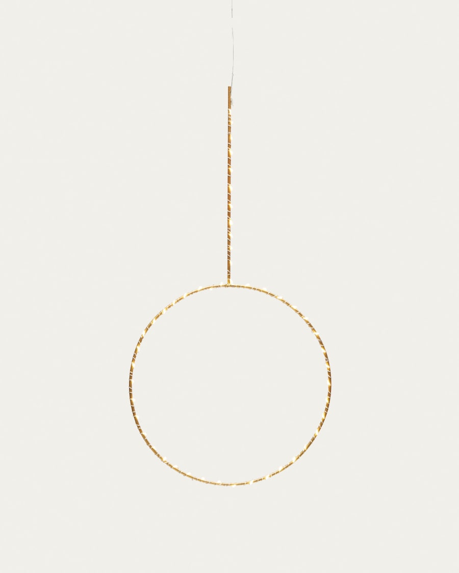 Anello luminoso Tamane in oro Ø 25 cm