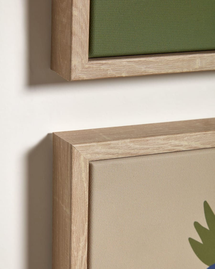 Σετ Bogumila με 4 πολύχρωμες ζωγραφιές με φρούτα, 20x20εκ