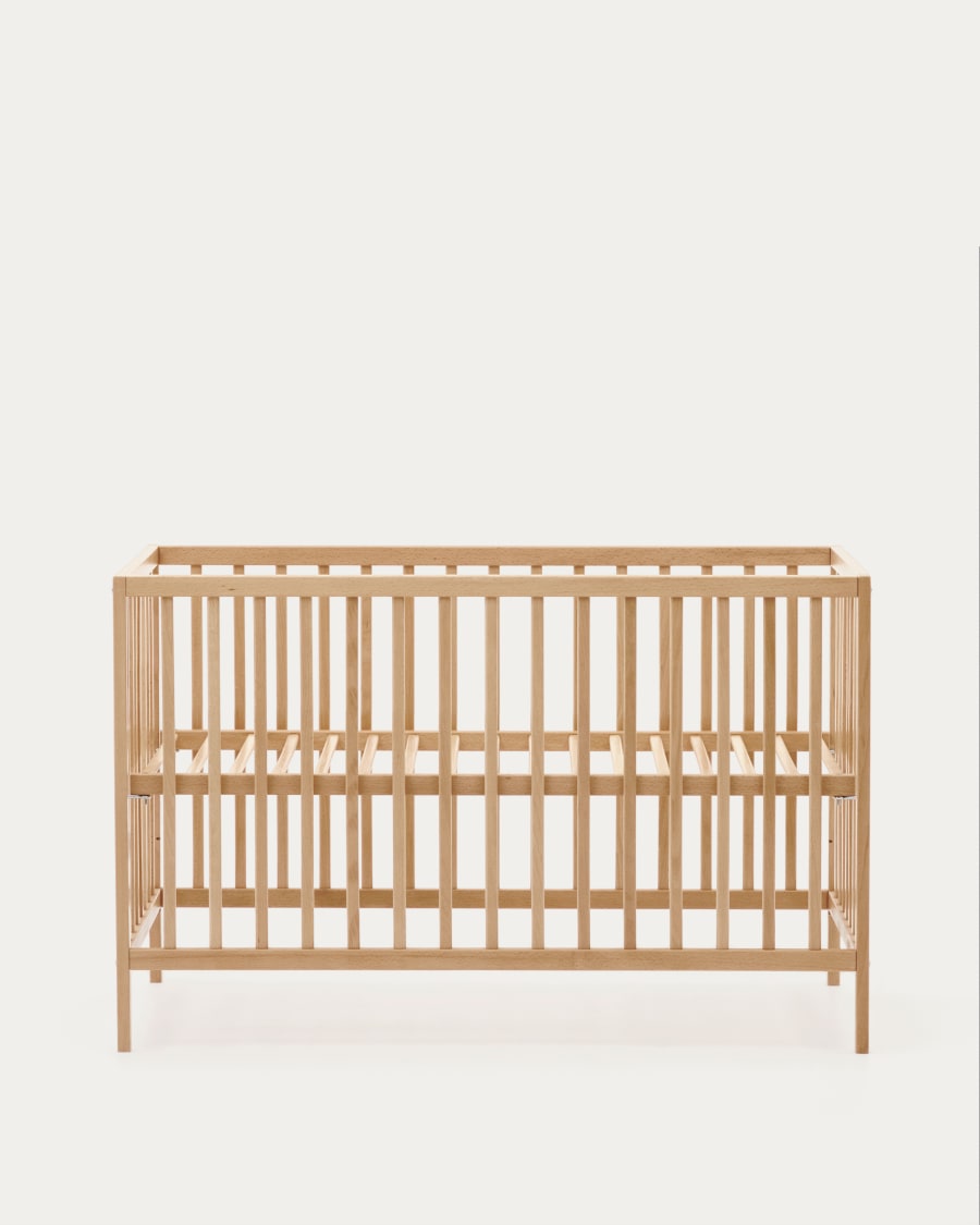 Shantal solid ash wood cot in natural finish 60 x 120 cm Kave Home International