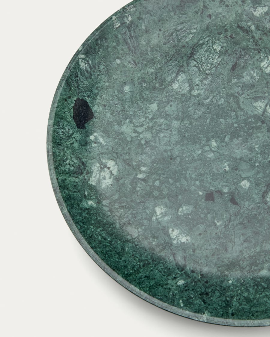 Ecin large, green marble serving plate
