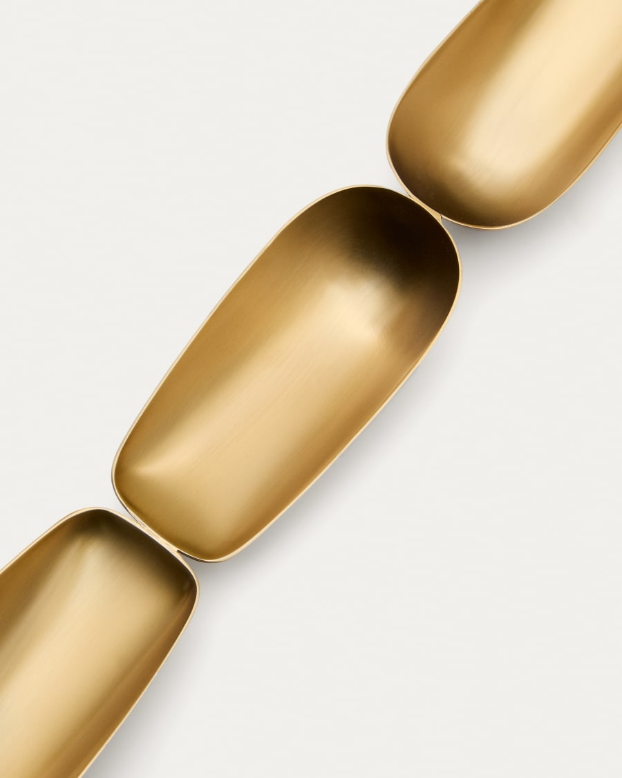 Aruc 4 plates made of gold-coloured stainless steel