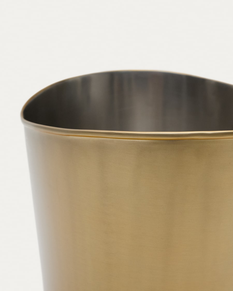 Aruc ice bucket for bottles made of gold-coloured stainless steel