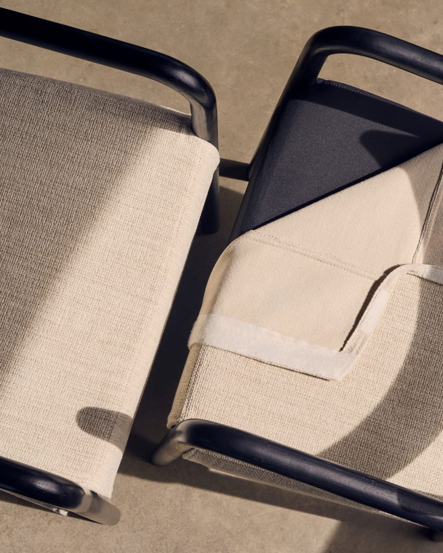 Cover for the Falconera chair in beige chenille
