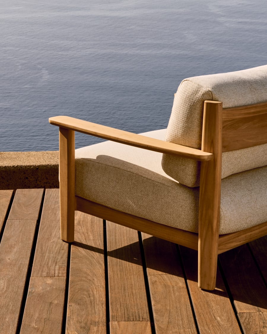 Tirant armchair made from solid teak wood FSC 100%