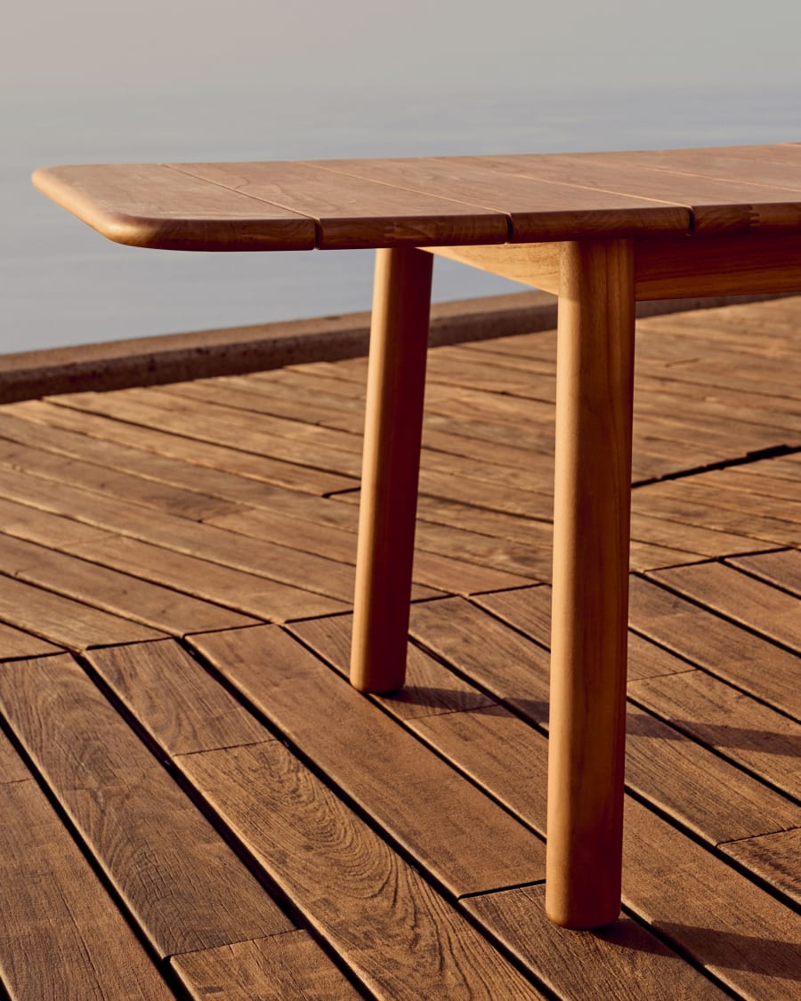 Turqueta extendable table made from solid teak wood, 220 (294) x 100 cm, FSC 100%
