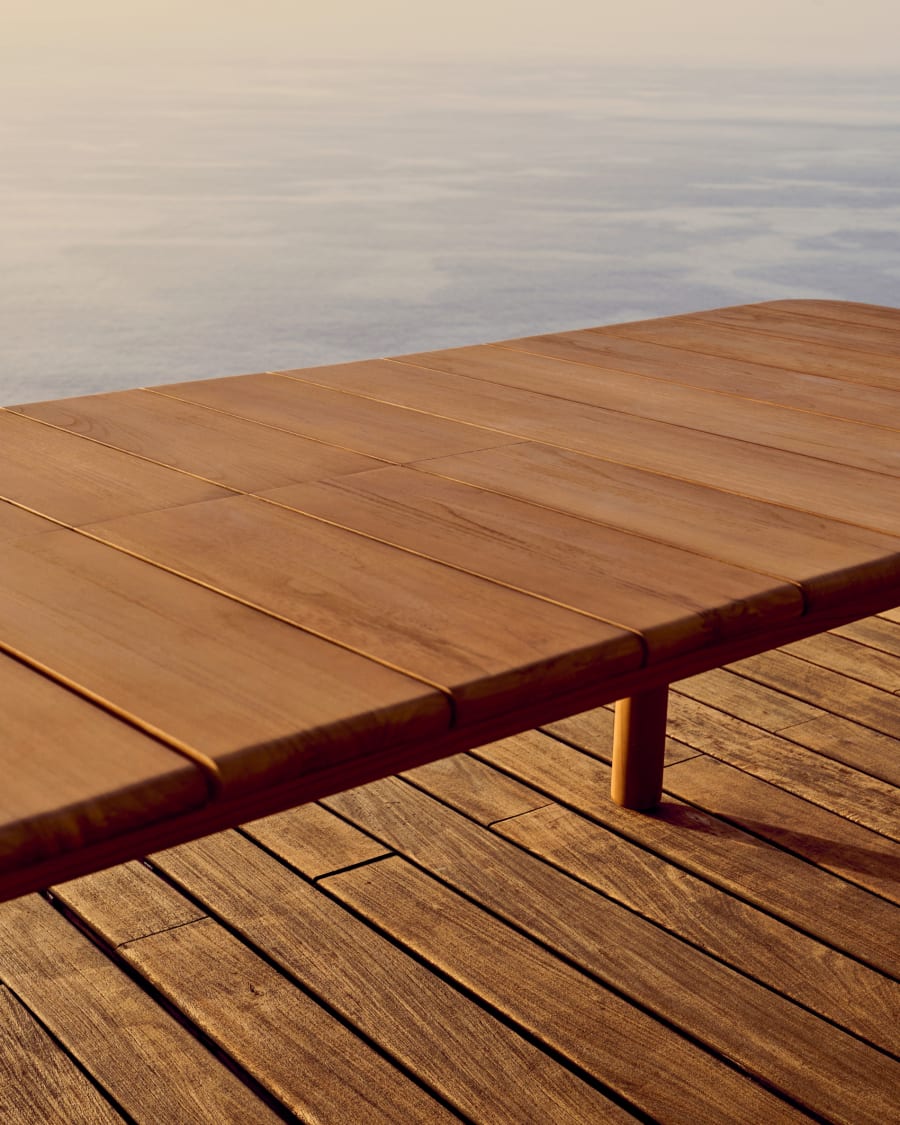 Turqueta extendable table made from solid teak wood, 220 (294) x 100 cm, FSC 100%