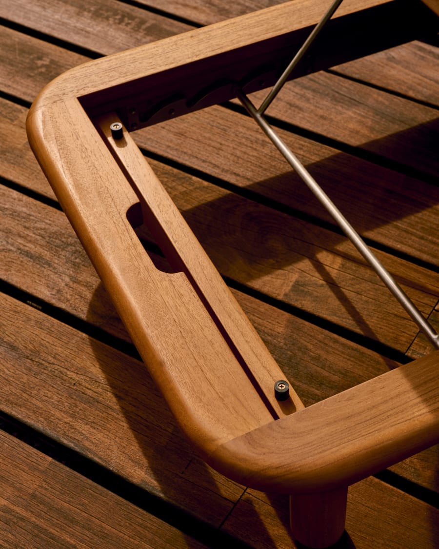 Turqueta sun lounger made from solid teak wood FSC 100%