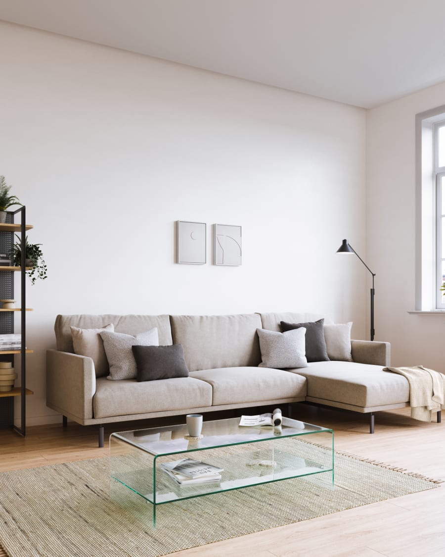 Burano glass coffee table 110 x 55 cm