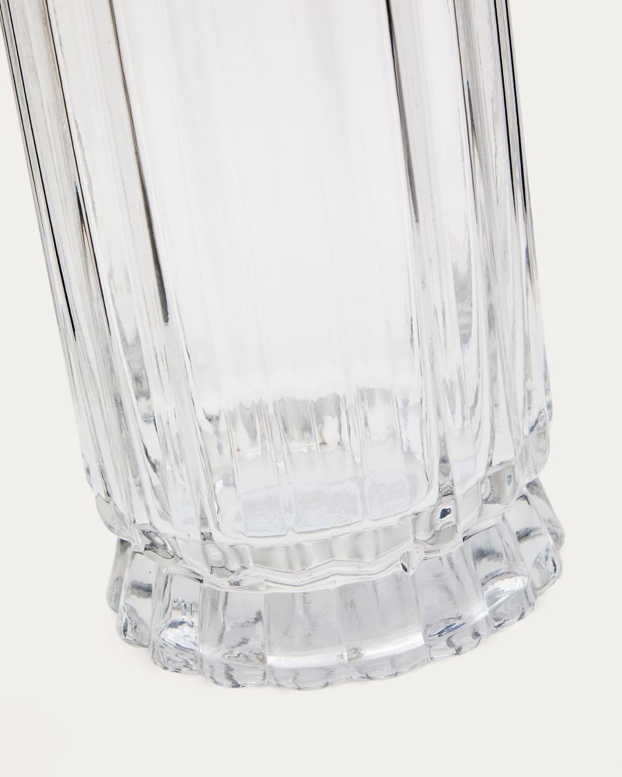 Vase Neblan aus Klarglas 30 cm