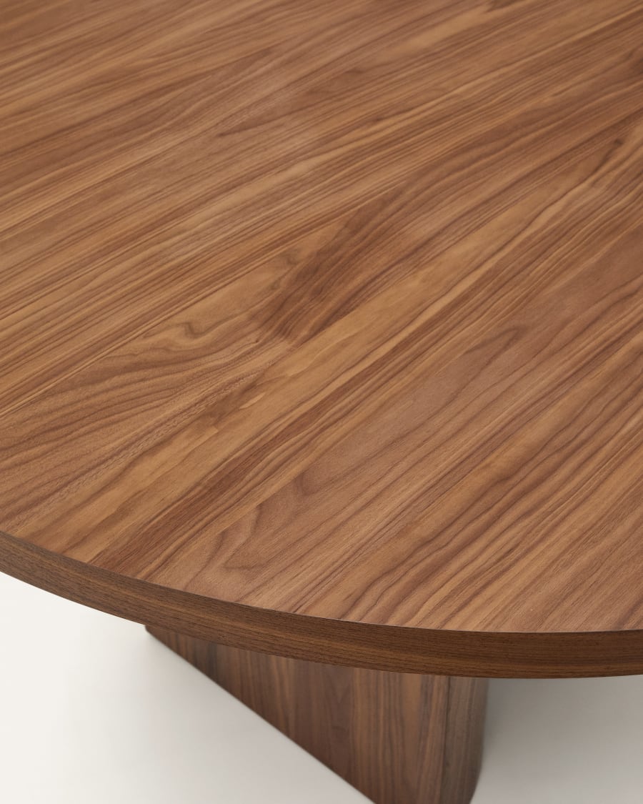 Nealy table with a walnut veneer in a dark finish, 200 x 100 cm